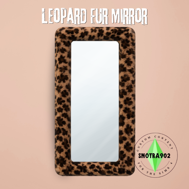 Настенное зеркало "Leopard Fur Mirror"