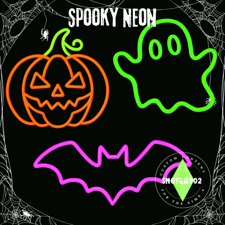 Неоновые знаки "Spooky Neon"