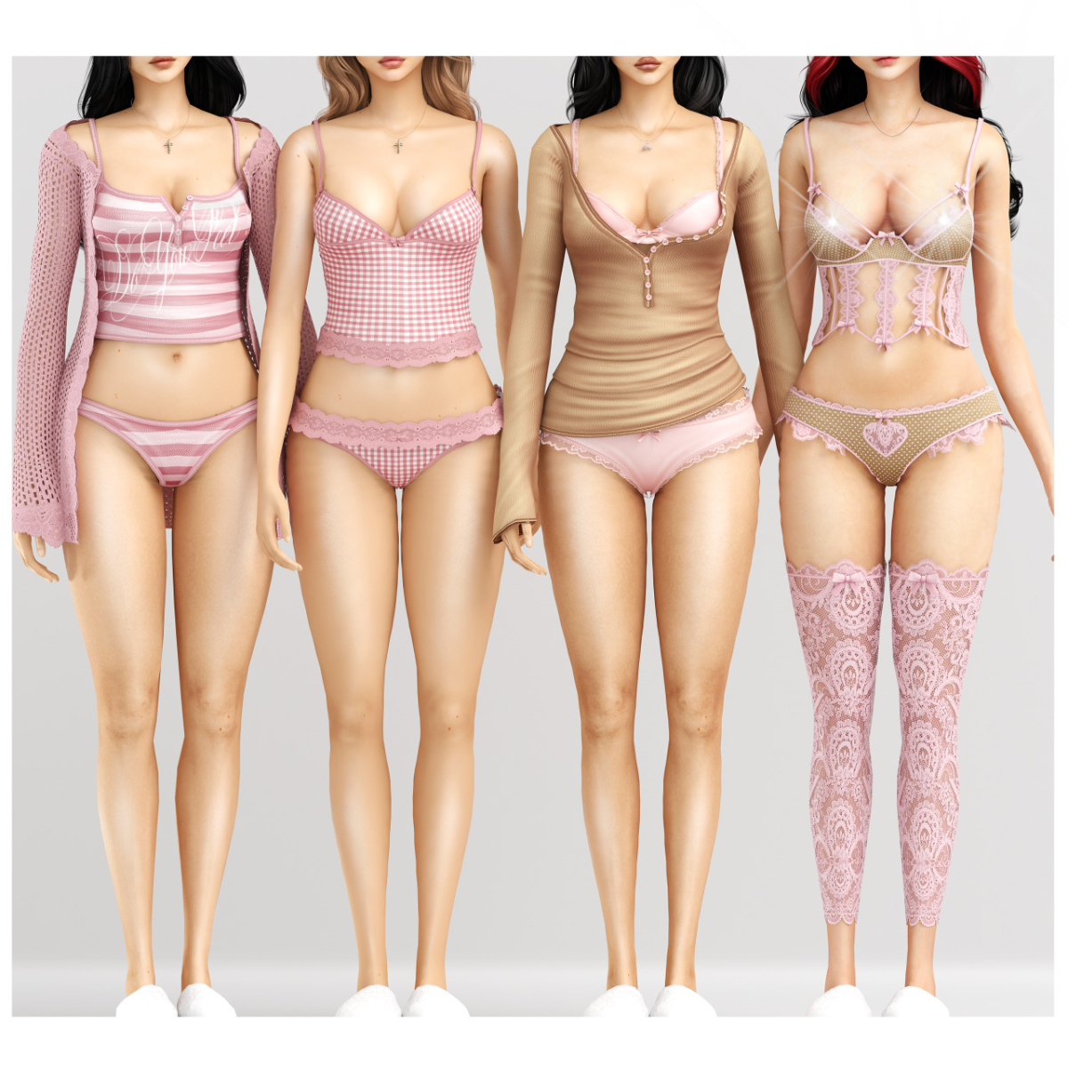 Нижнее белье для симочек "Dollcore Sleepwear Set"