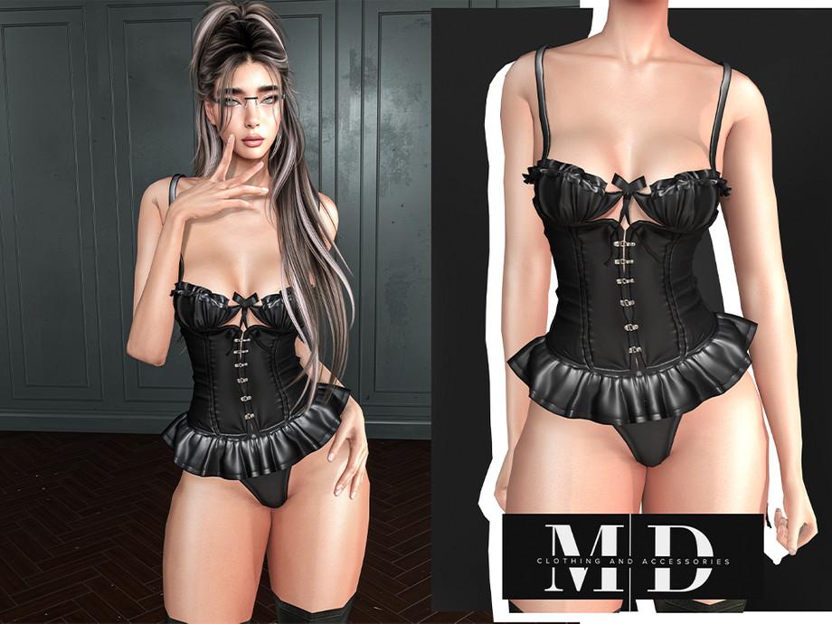 Нижнее белье для симочек "simple latex lingerie na0239"