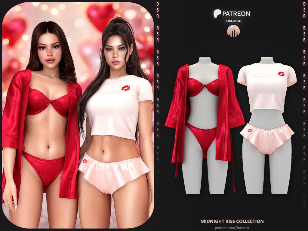 Нижнее белье и пижама для симочек "Midnight Kiss Collection"