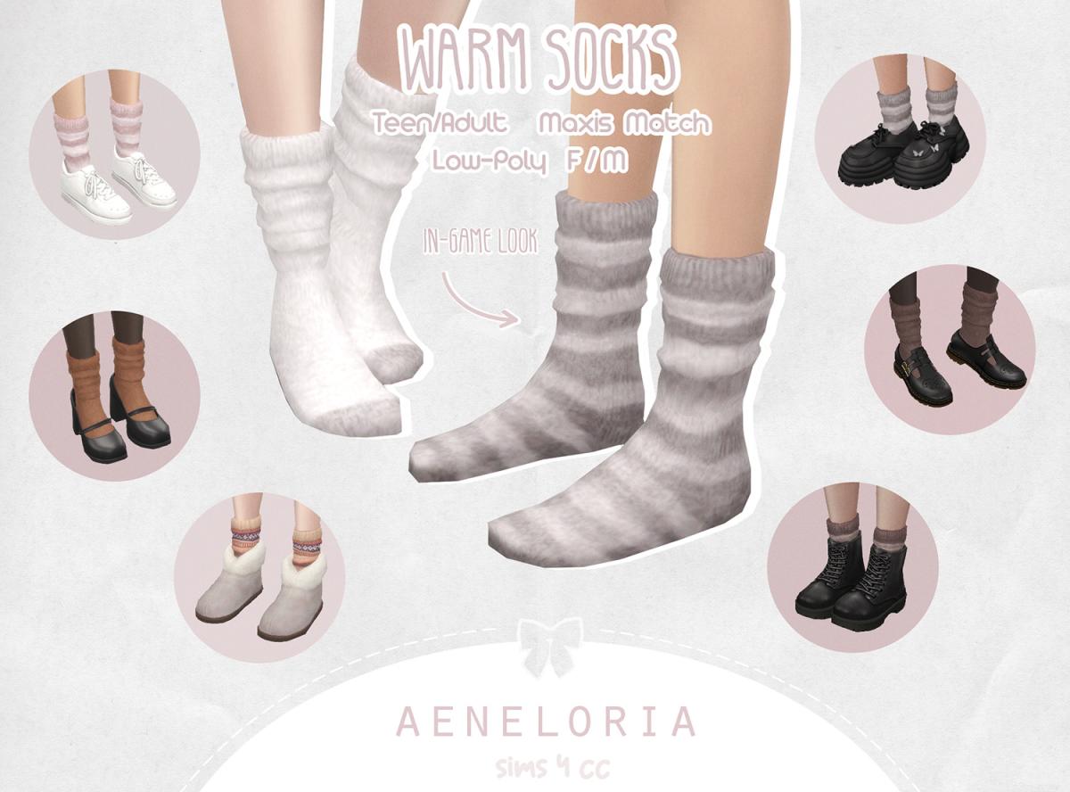 Носки для симочек и симов "WARM SOCKS"