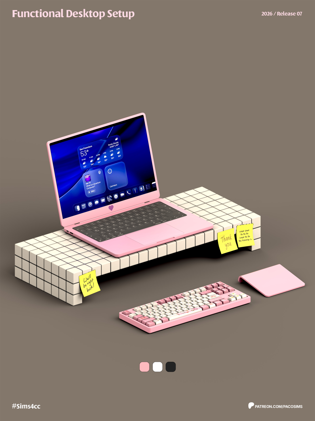 Ноутбук с аксессуарами "Functional Laptop & Desktop Setup"