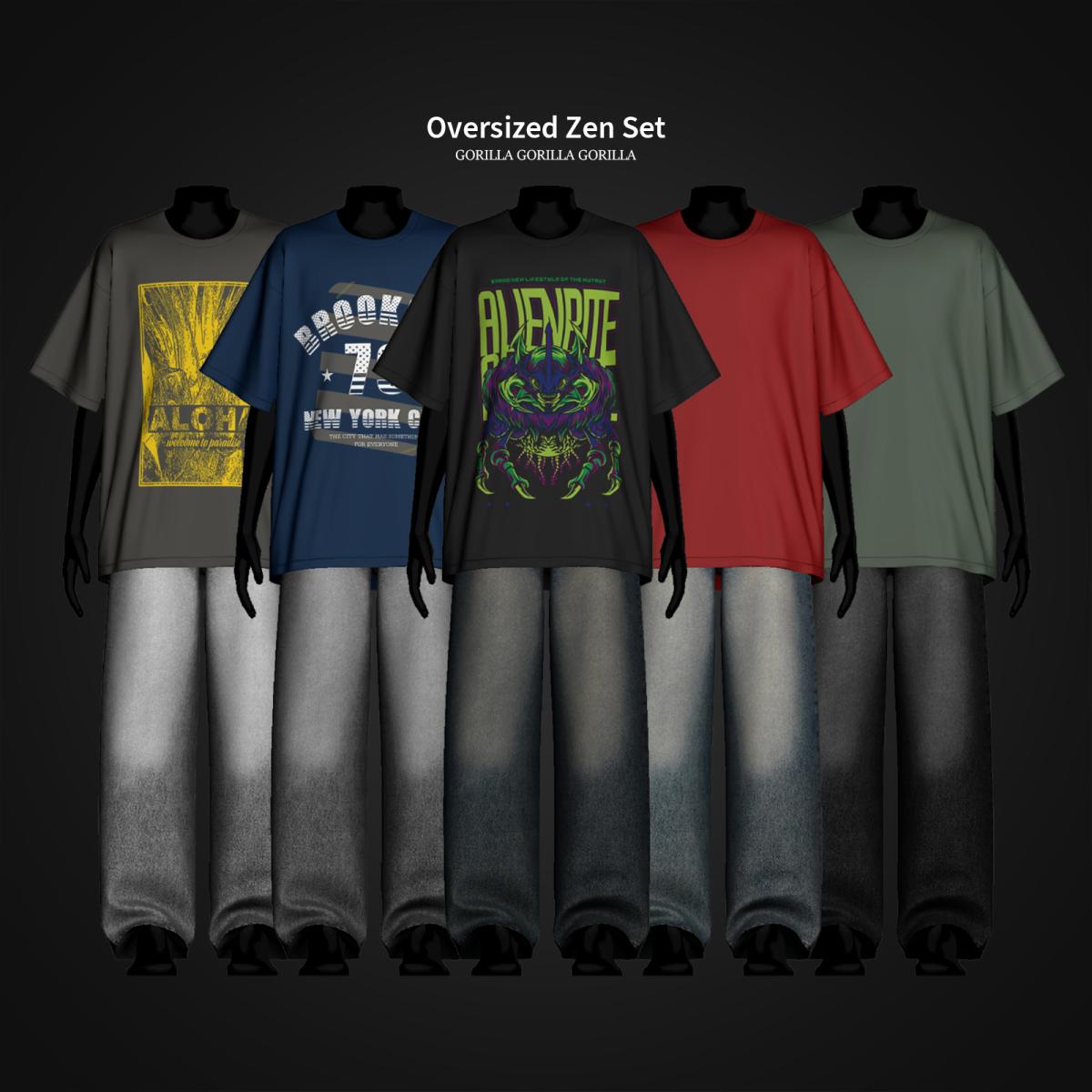 Оверсайз комплект для симов "Oversized Zen Set"