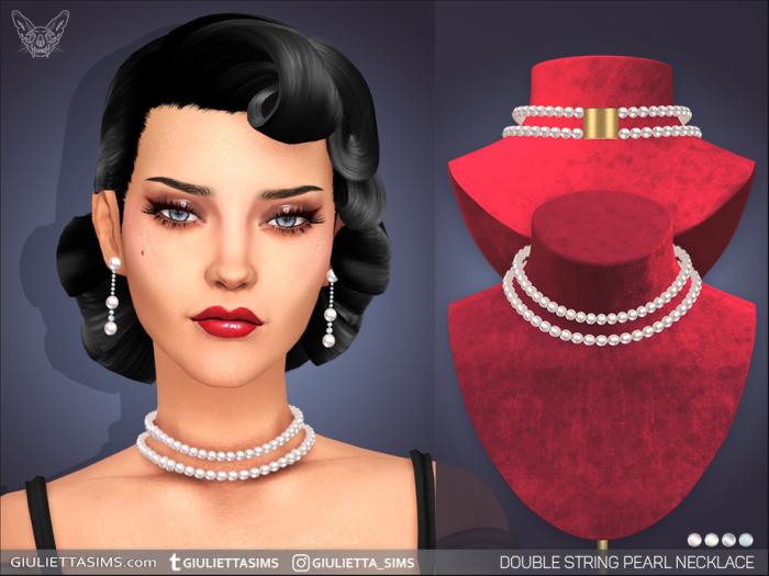 Ожерелье для женщин и девочек "Double String Pearl Necklace For Kids and Adults"