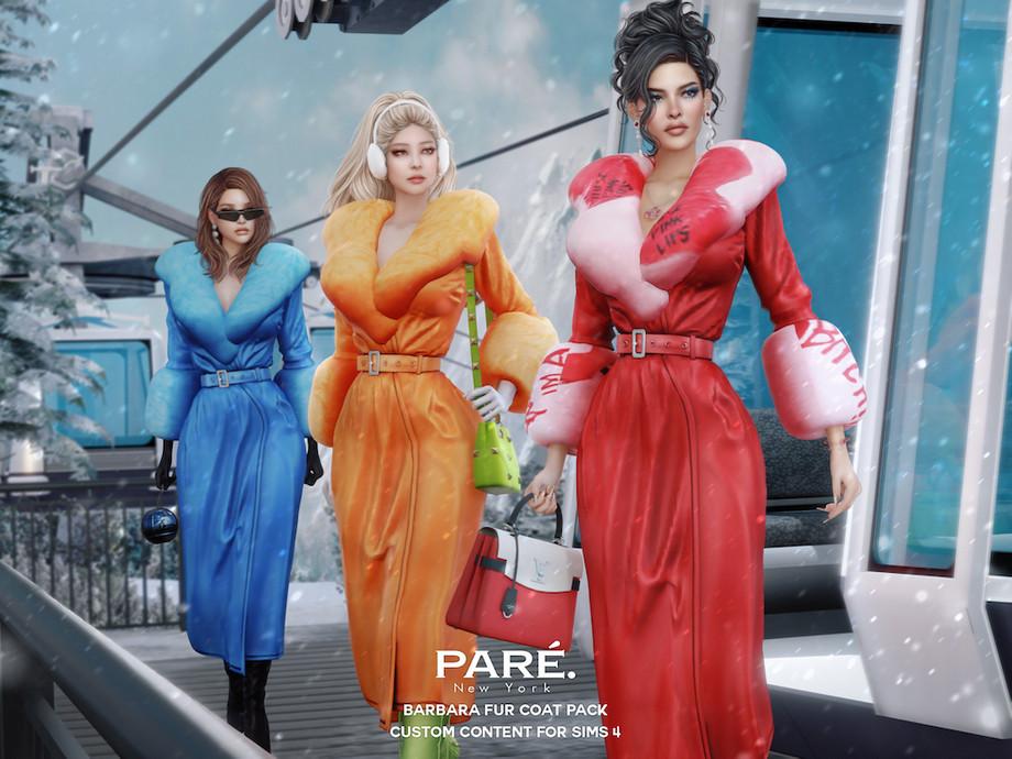 Пальто для симочек "Barbara Fur Coat Pack"