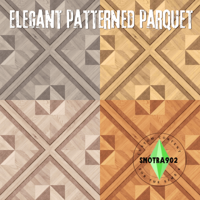 Паркет "Elegant Patterned Parquet Floor"