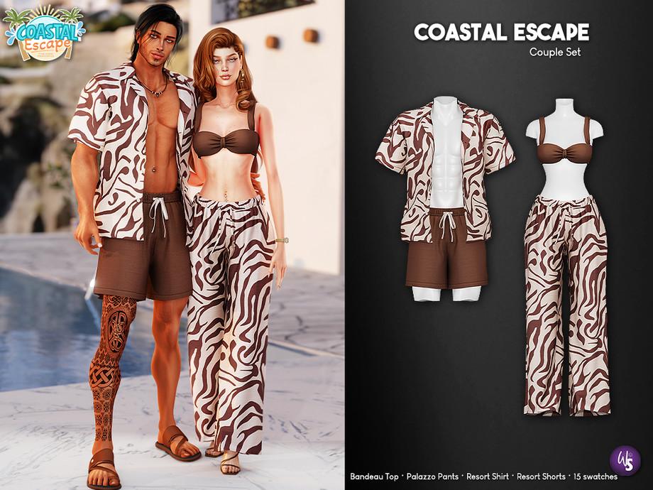 Парный пляжный сет "Coastal Escape - Matching Couple Set"