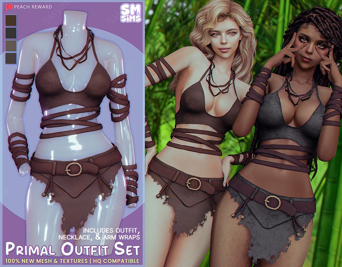 Первобытный наряд для симочек "Primal Outfit"