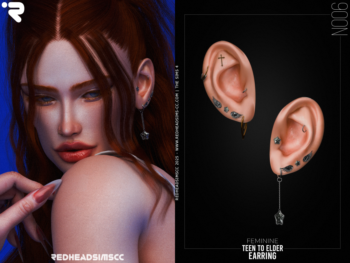 Пирсинг сет для симочек "AF EARRING N006"