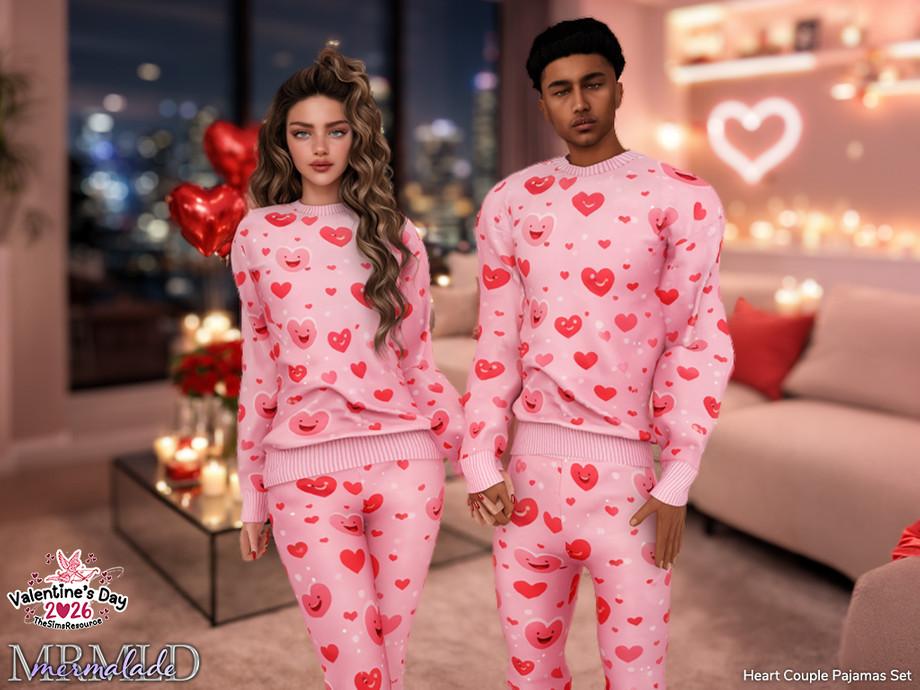 Пижамы для парочки "Heart Couple Pajamas Set"
