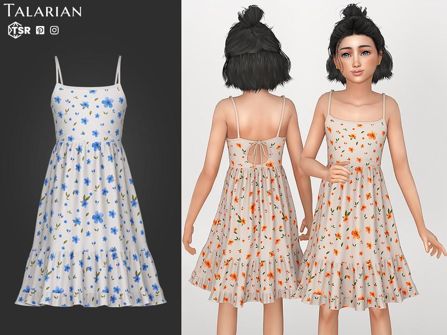 Платье для девочек "Adeline Dress with Thin Straps and Tiered Skirt"