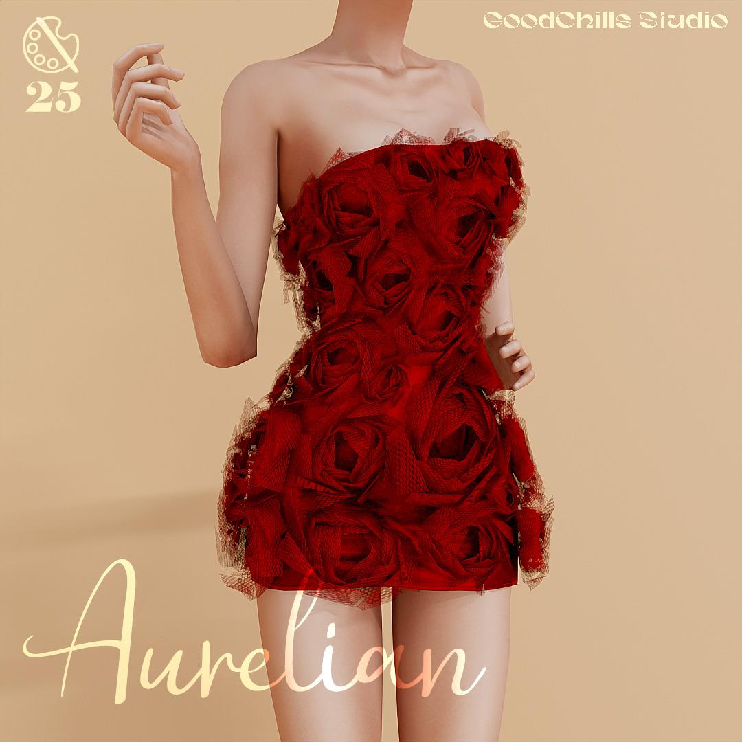 Платье для симочек "Aurelian Floral Applique Corset Mini"
