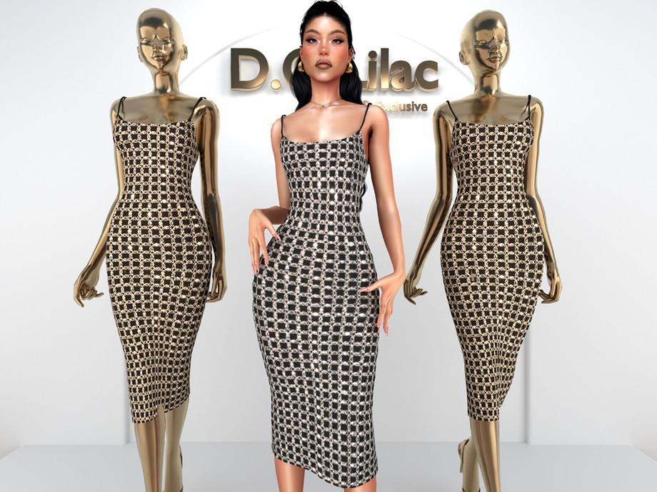 Платье для симочек "Beaded Maxi Slip Dress DO2012"