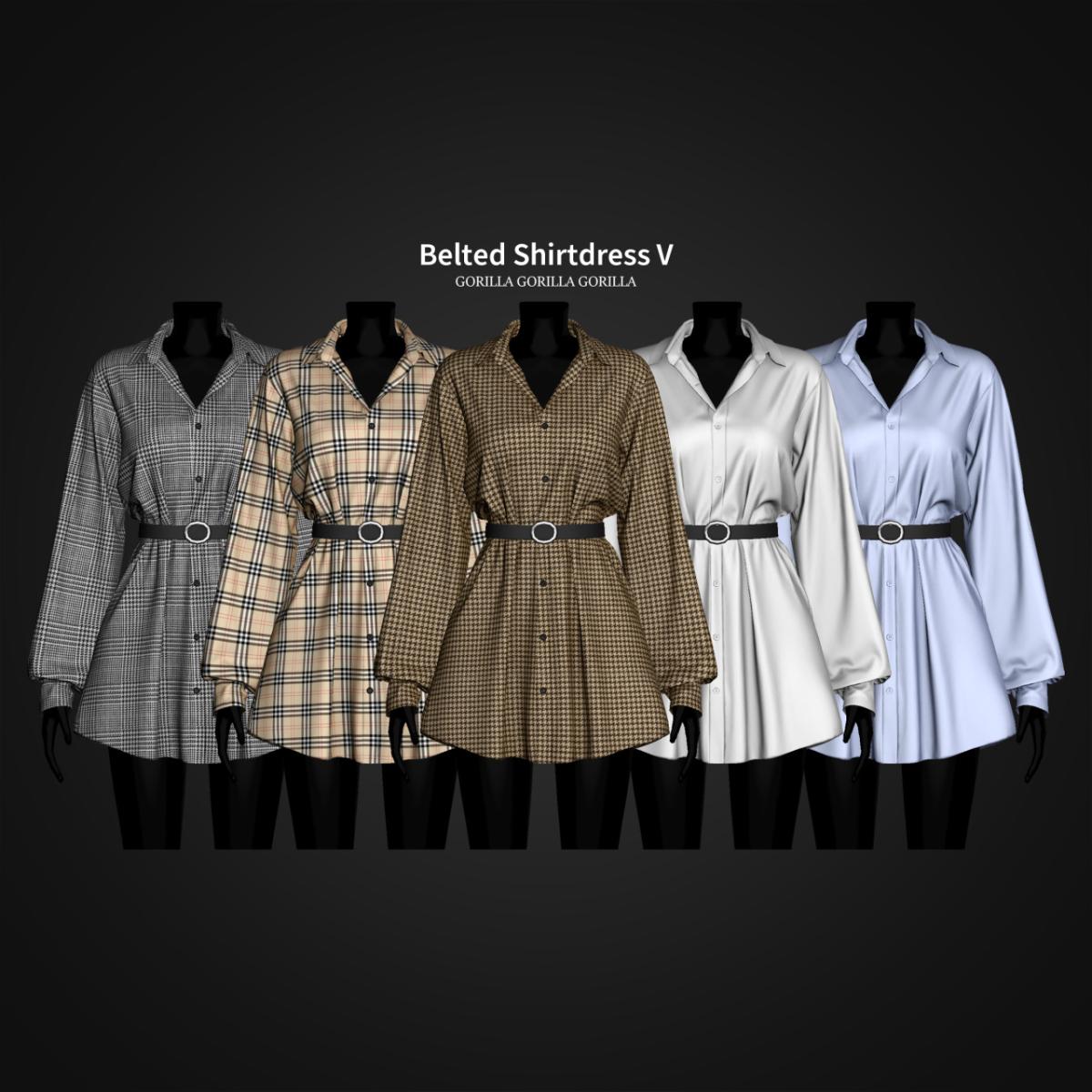 Платье для симочек "Belted Shirtdress V"
