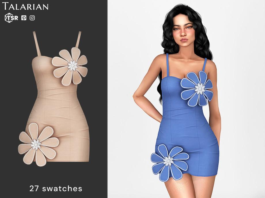 Платье для симочек "Bristol Floral Applique Mini Dress"