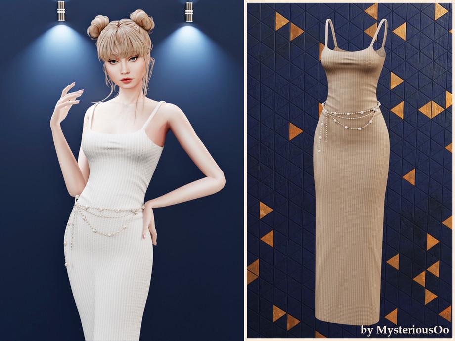 Платье для симочек "Chain accent knit maxi dress"