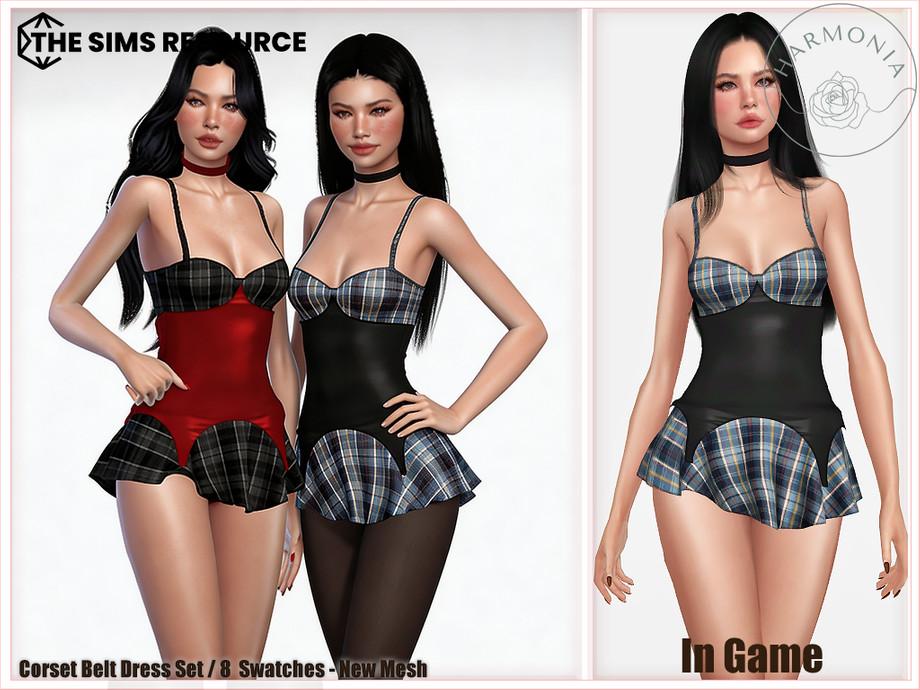 Платье для симочек "Corset Belt Dress"