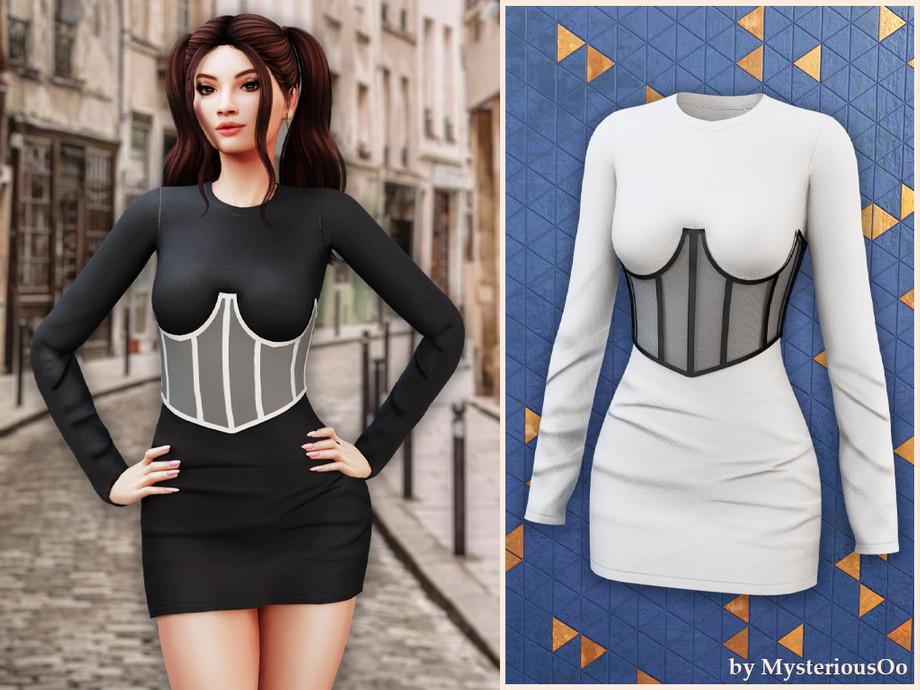 Платье для симочек "Corset detail mini dress"