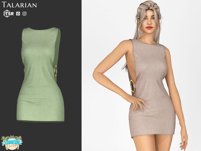 Платье для симочек "Dallas Open Side Buckle Mini Dress"
