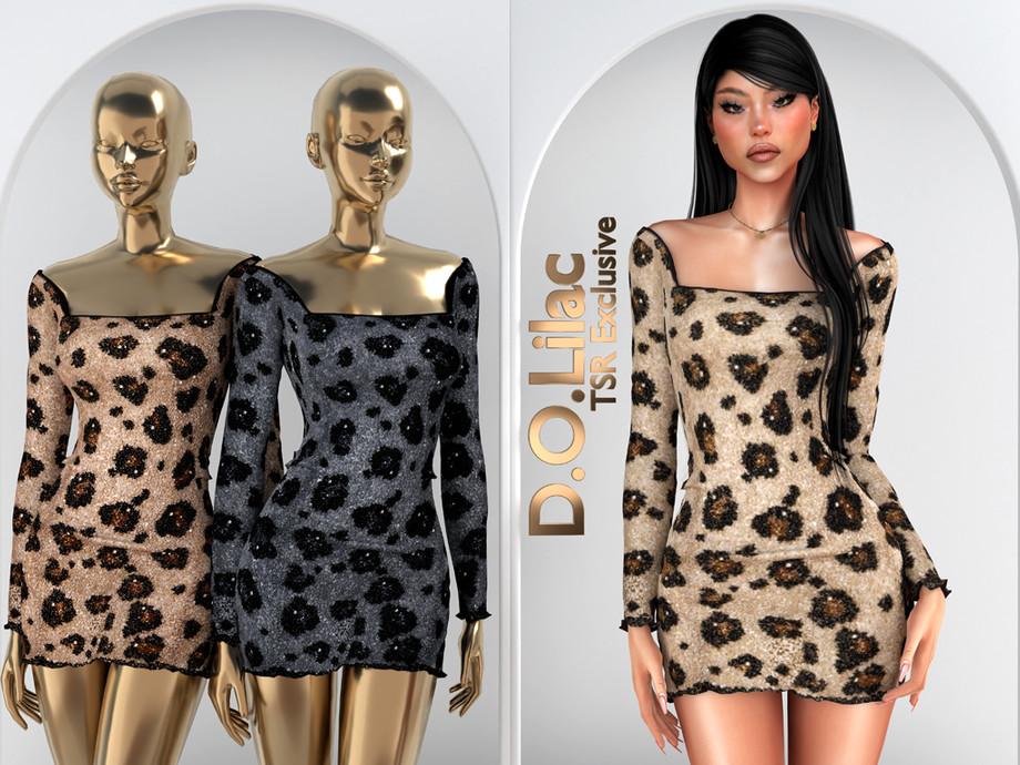 Платье для симочек "Embellished Sequin Mini Dress DO2089"