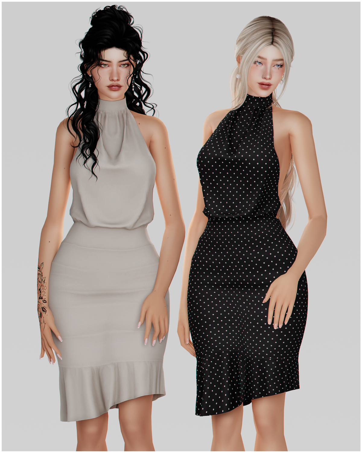 Платье для симочек "Halter Open Back Dress"