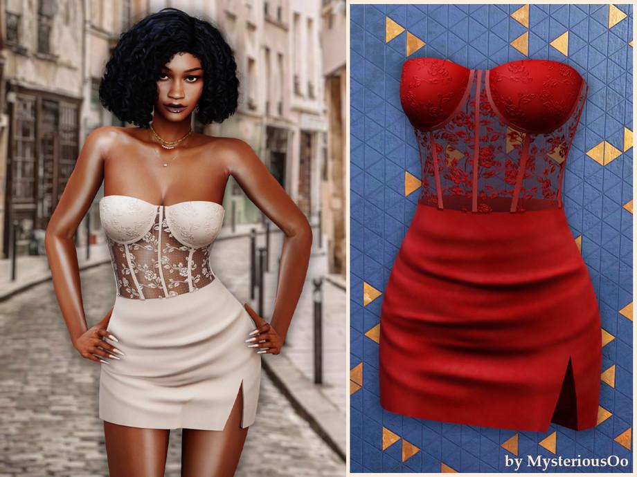 Платье для симочек "Lace corset bodycon mini dress"