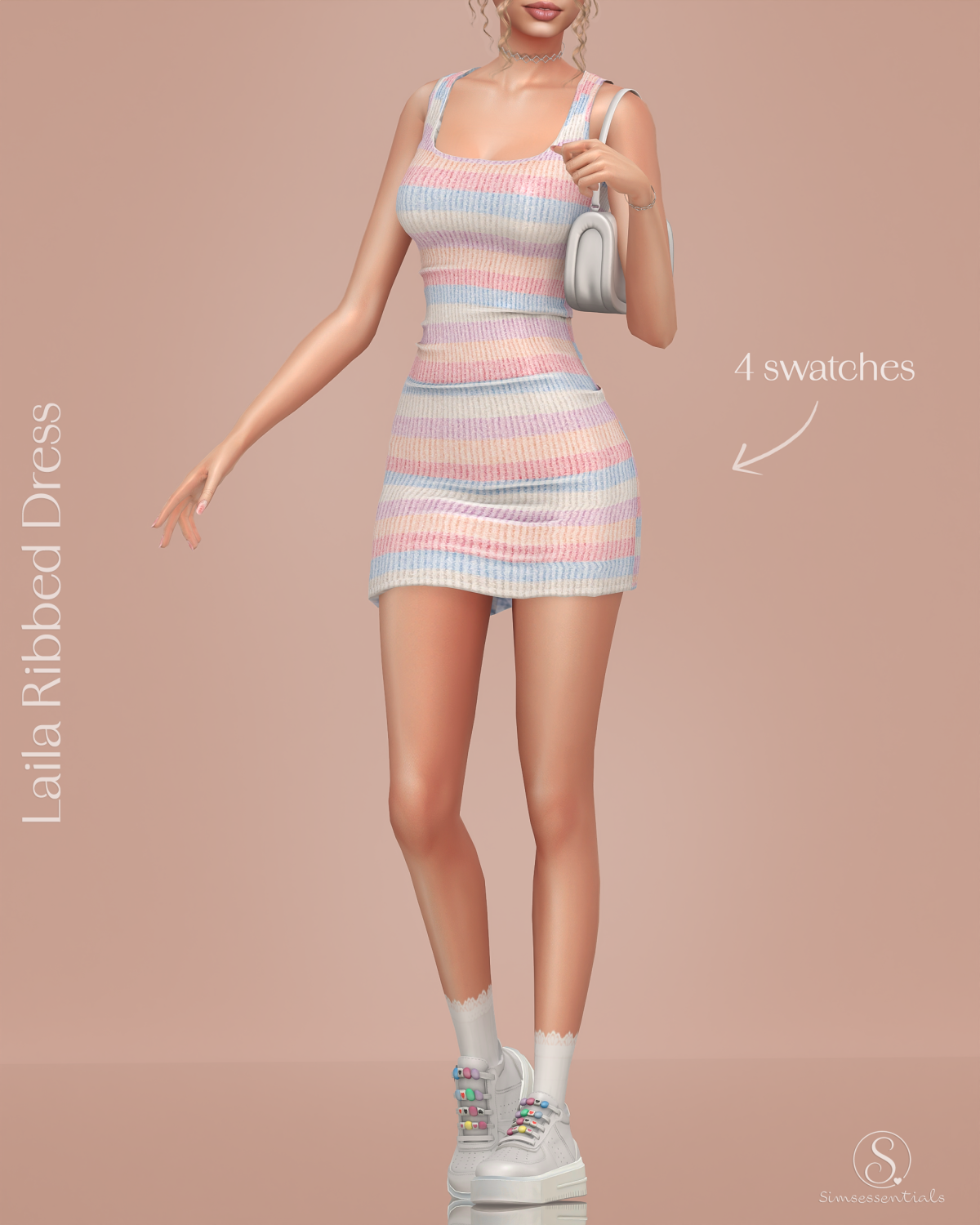 Платье для симочек "Laila Ribbed Dress"