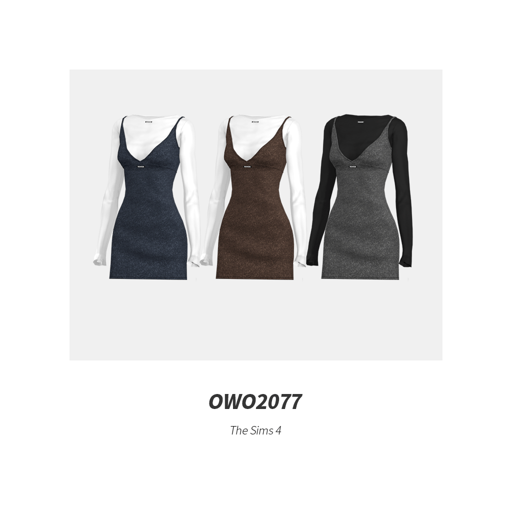 Платье для симочек "Layered Knit Mini Dress"
