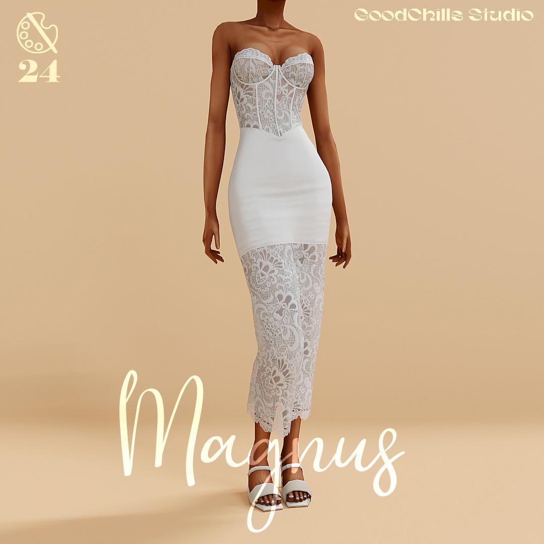 Платье для симочек "Magnus Corset Midi Dress"