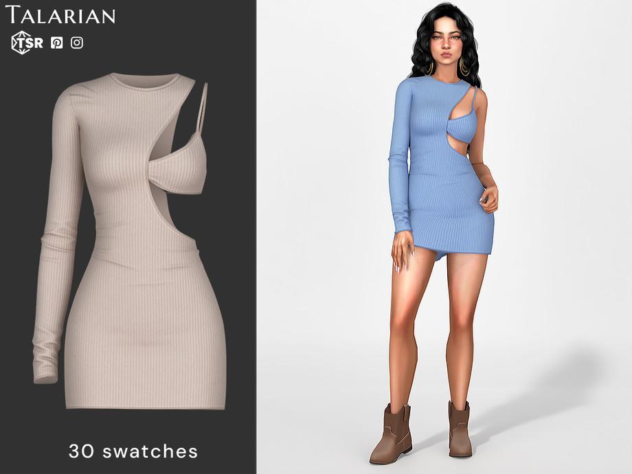 Платье для симочек "Miranda One Sleeve Cut-Out Mini Dress"