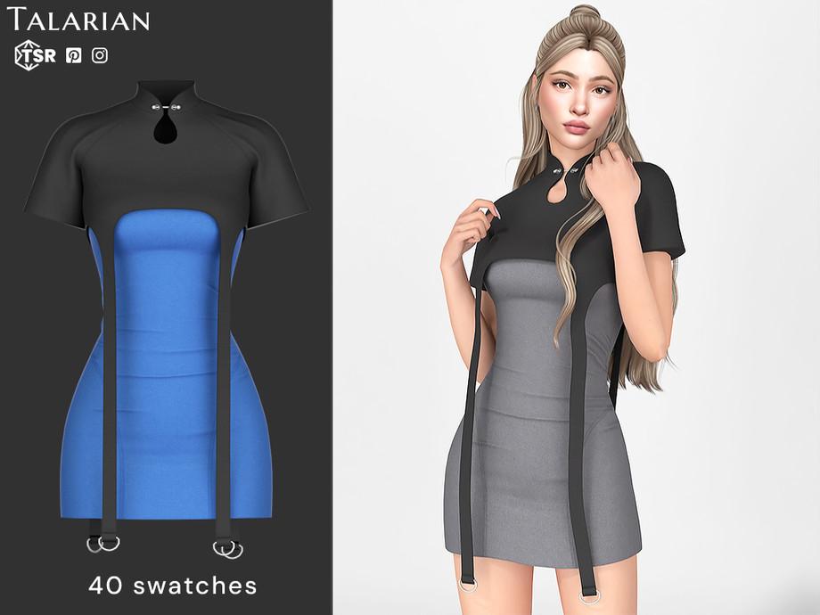 Платье для симочек "Oakleigh Mini Dress with Cropped Overlay Top"