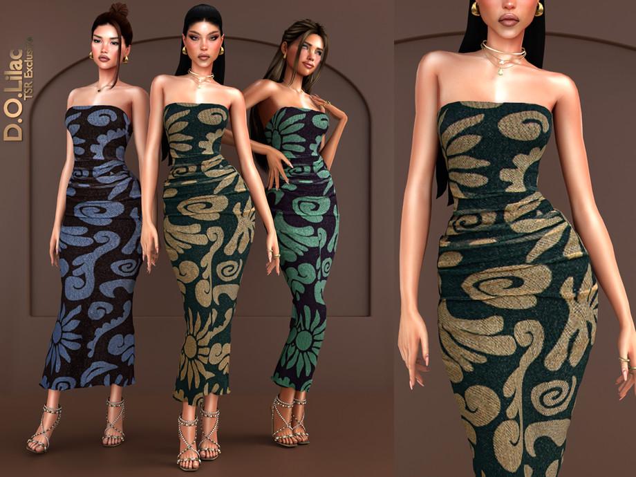 Платье для симочек "Printed Poplin Dress"
