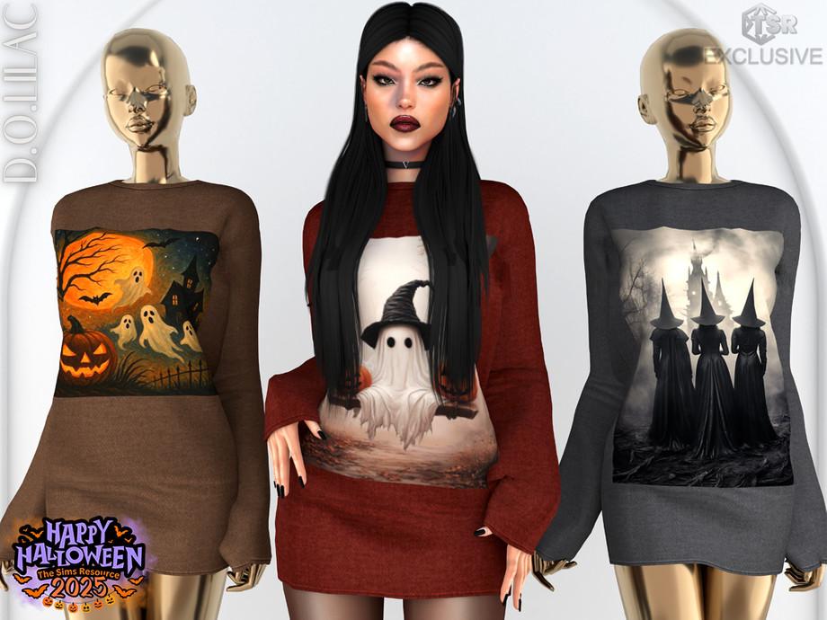 Платье для симочек "Printed Sweatshirt Dress"