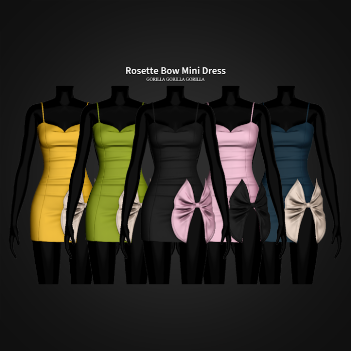 Платье для симочек "Rosette Bow Mini Dress"