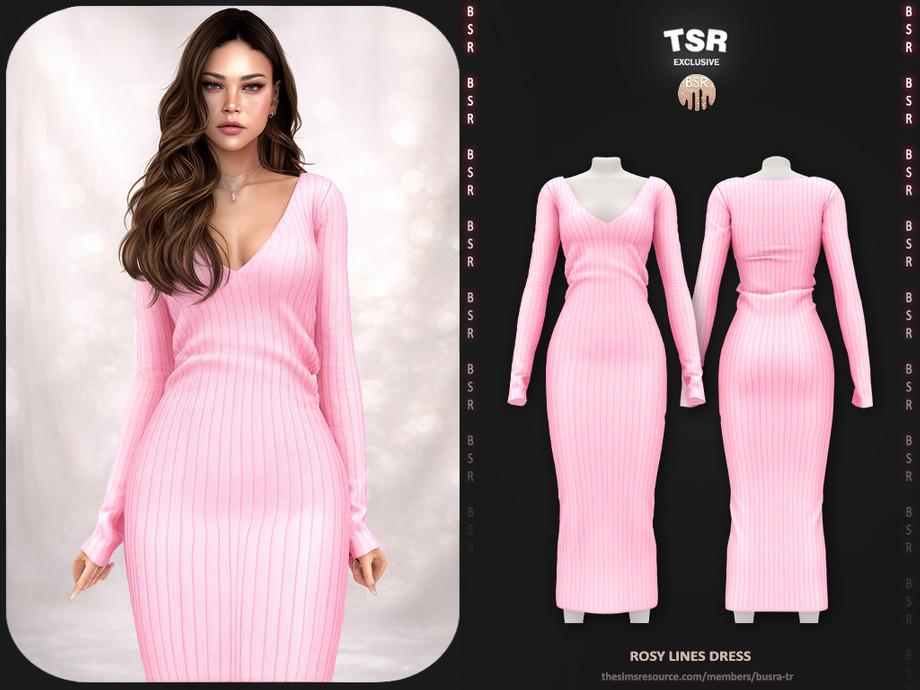Платье для симочек "Rosy Lines Dress"