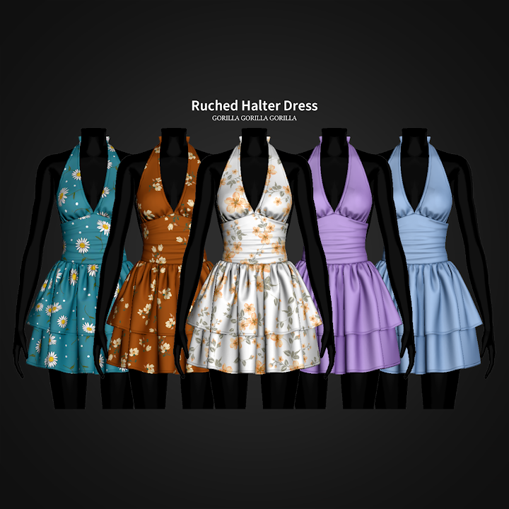 Платье для симочек "Ruched Halter Dress"