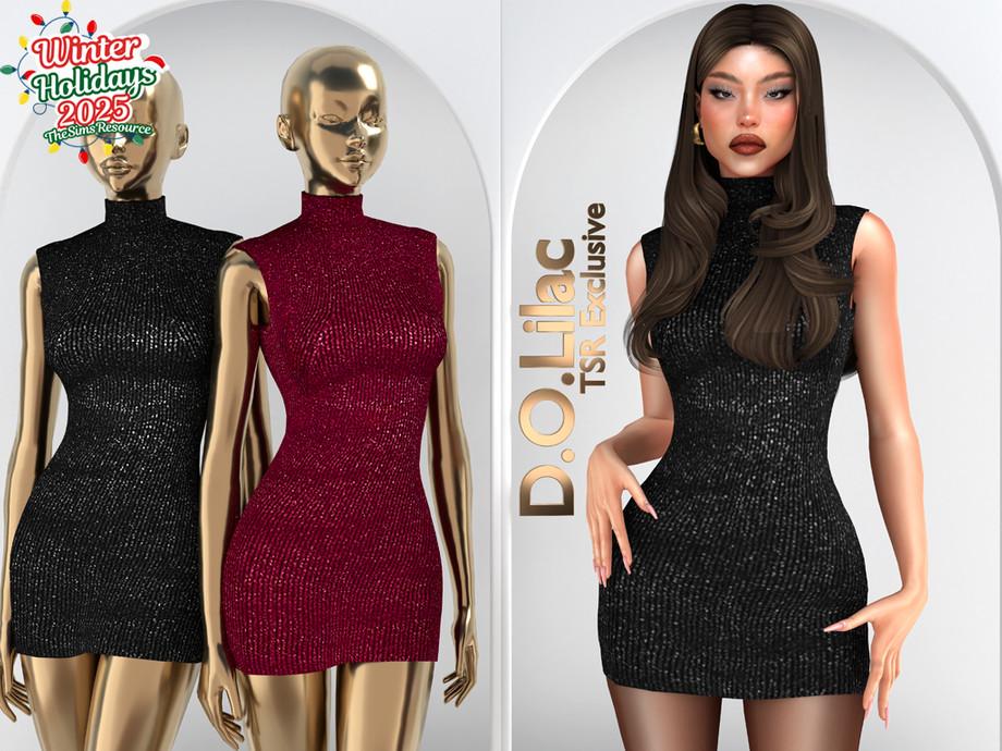 Платье для симочек "Sequin Knit Mini Dress DO2093"