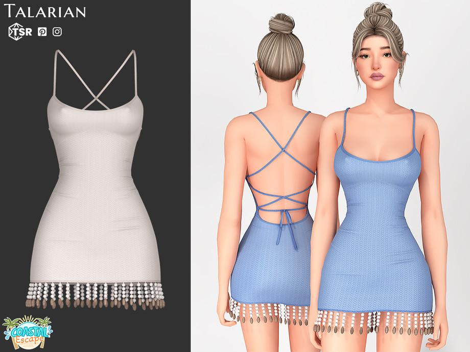 Платье для симочек "Shelby Open Back Beaded Mini Dress"