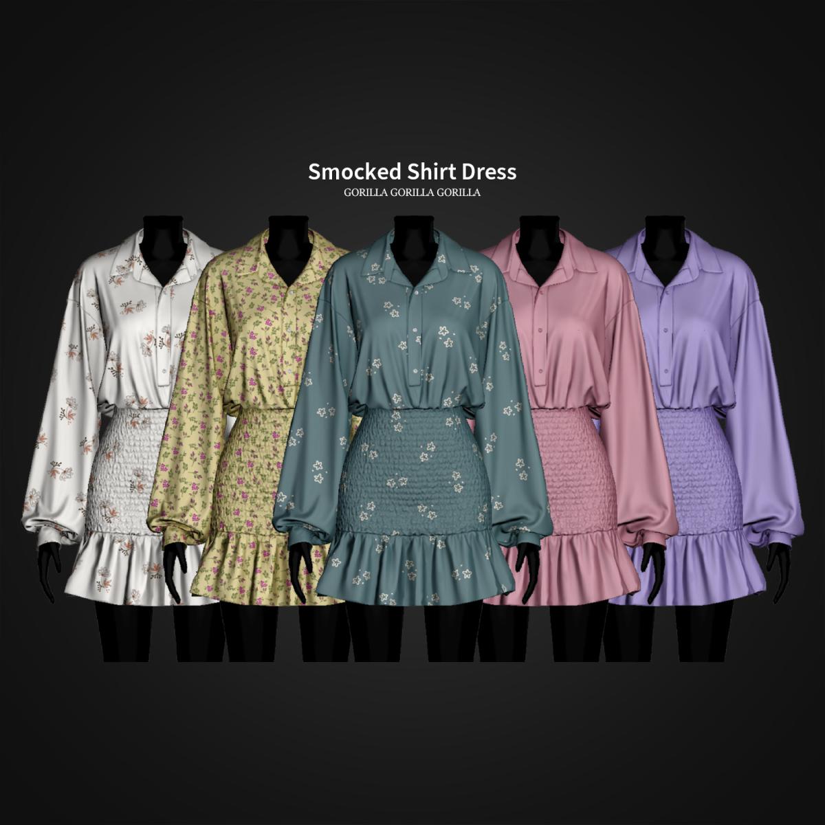 Платье для симочек "Smocked Shirt Dress"