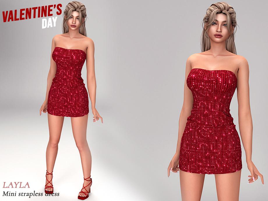 Платье для симочек "Strapless Mini Dress"