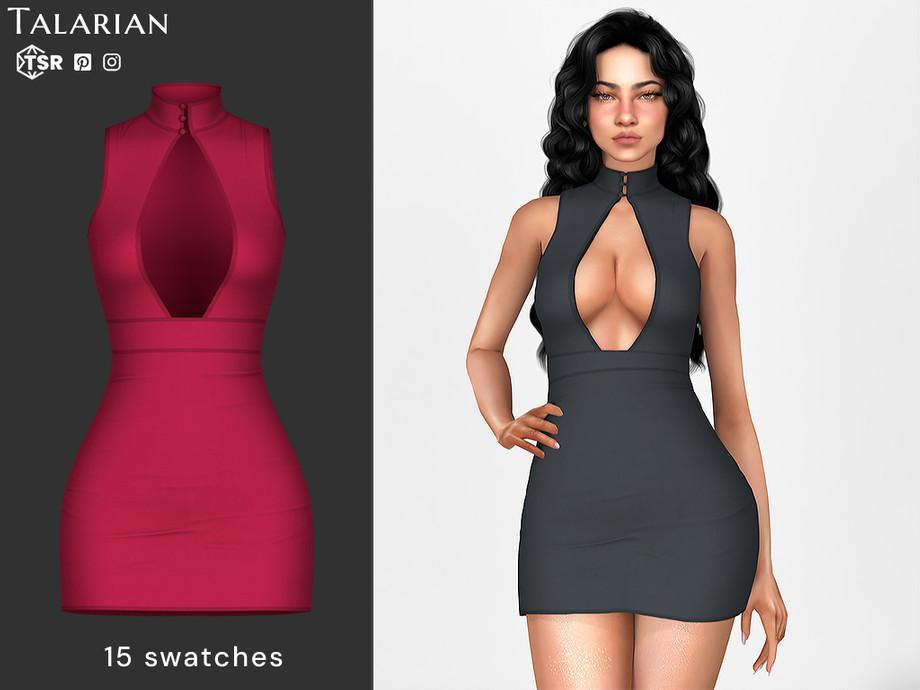 Платье для симочки "Galilea Cutout Turtleneck Mini Dress"