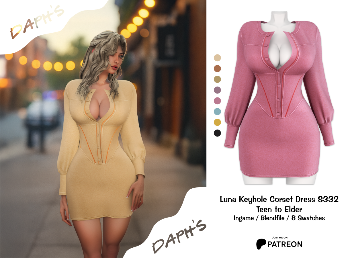 Платье для симочки "Luna Keyhole Corset Dress"