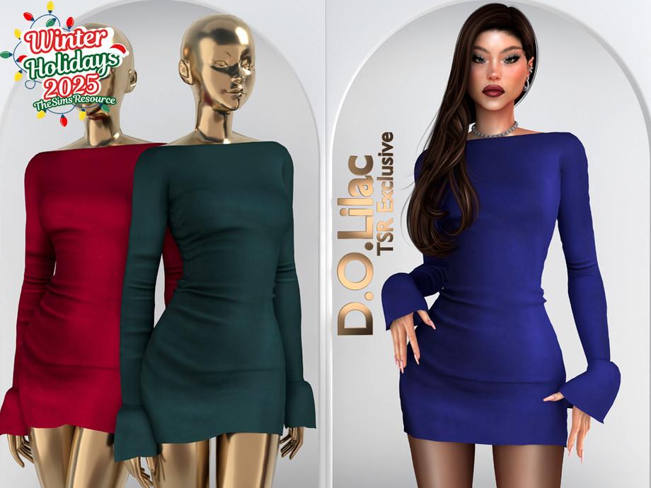 Платье для симочки "Off the Shoulder Crepe Mini Dress DO2084"