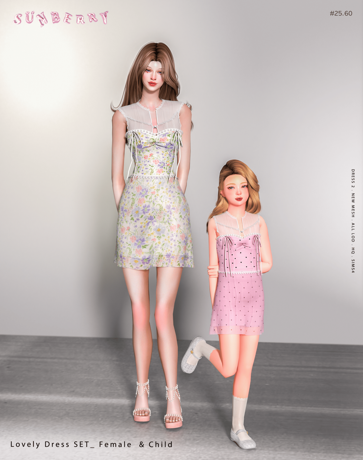 Платье для женщин и девочек "Lovely Dress SET Female & Child"