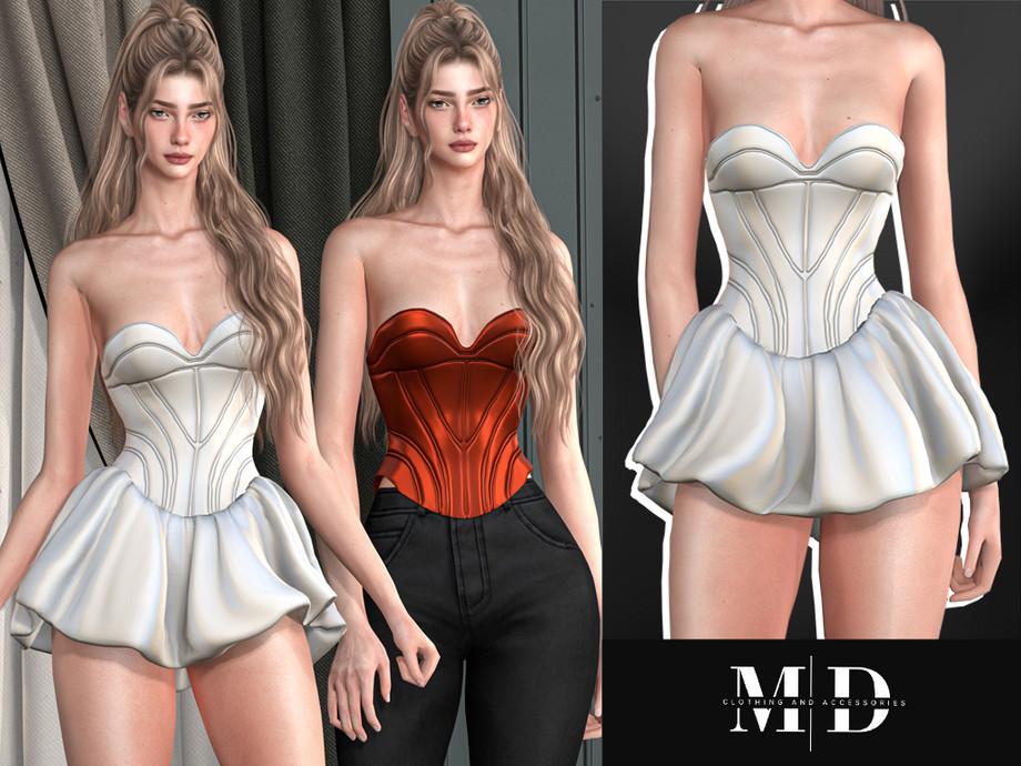 Платье и корсет для симочек "Olivia top and dress set"