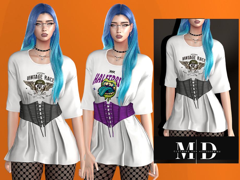 Платье с корсетом "Shirt dress with corset"