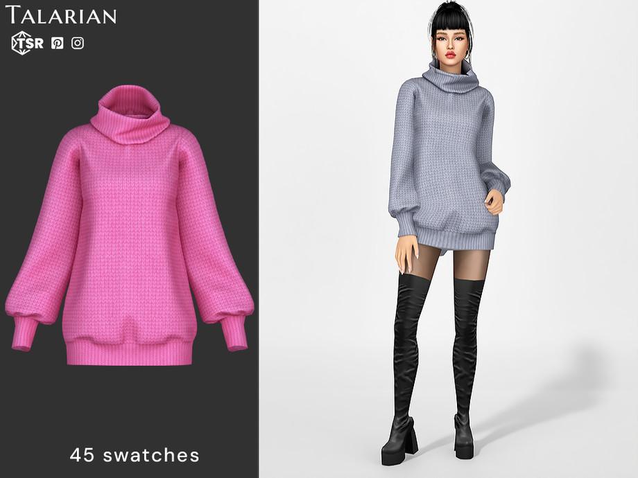 Платье-свитер "Angelica Oversized Turtleneck Sweater Dress"