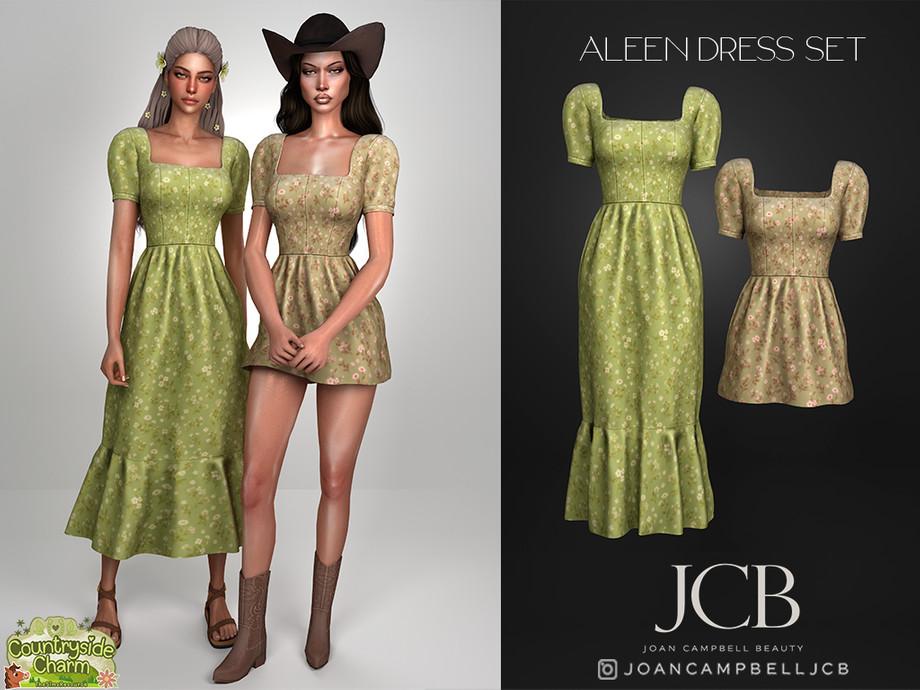 Платья для симочек "ALEEN SHORT AND LONG DRESS SET"