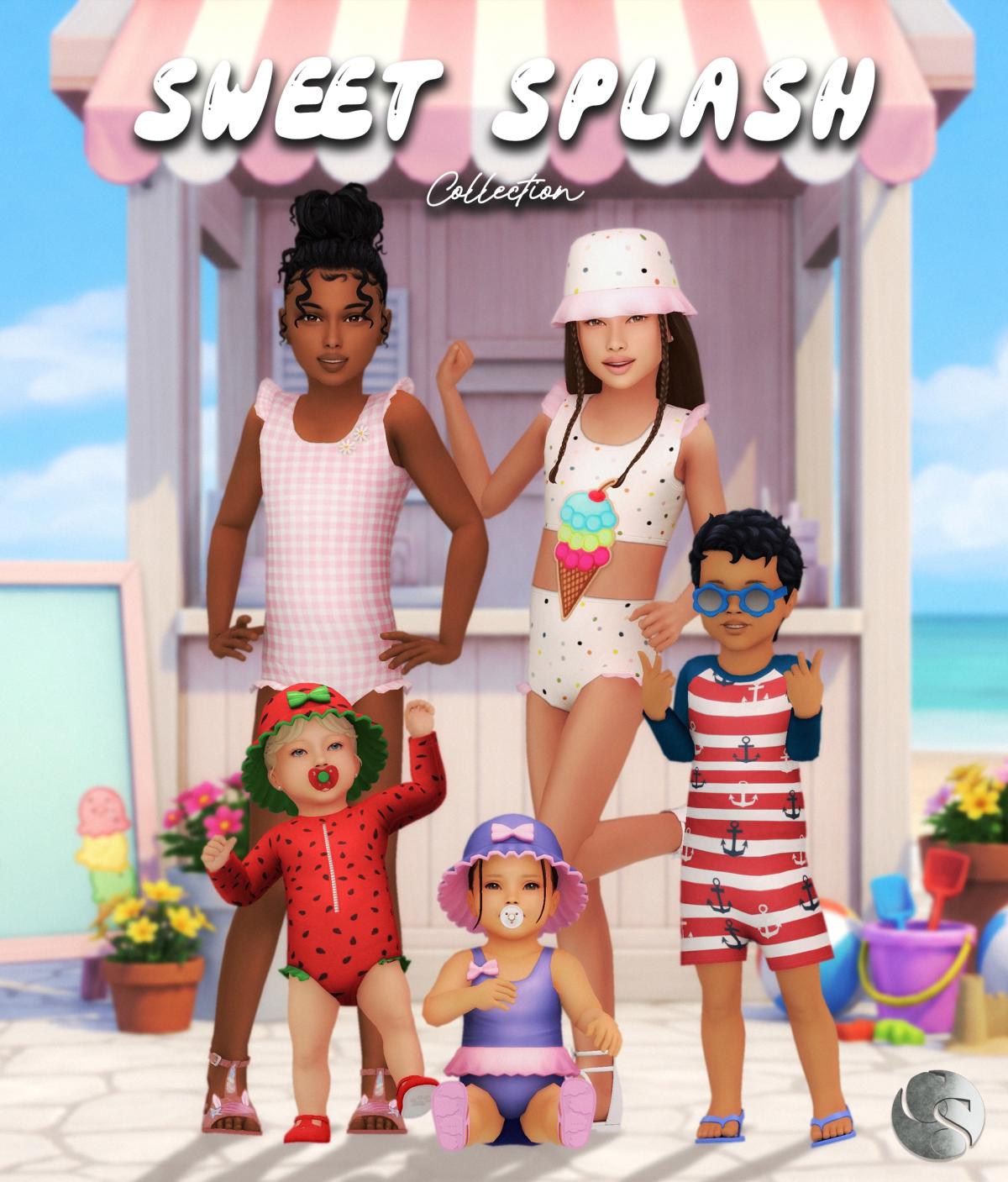 Пляжный сет для девочек, тоддлеров и младенцев "Sweet Splash Collection"